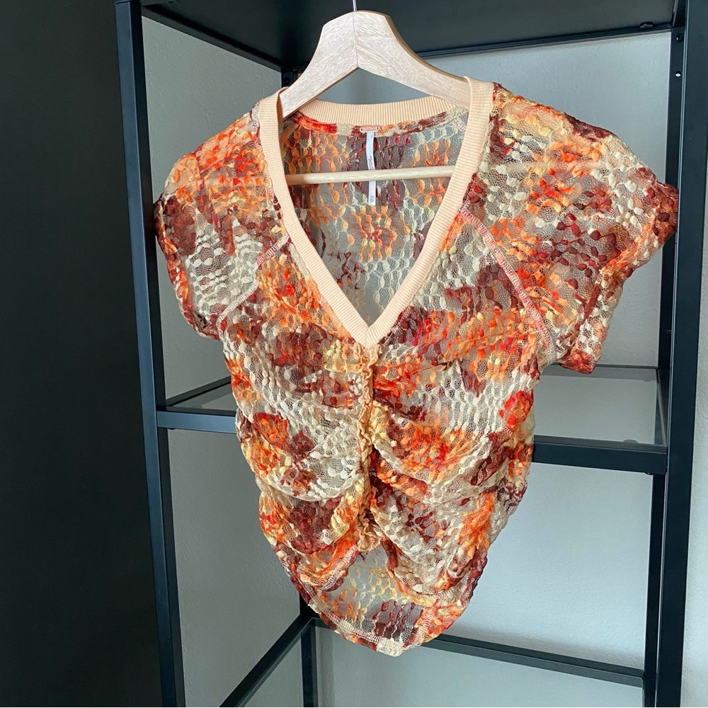 Free People Solana Lace Crop Top